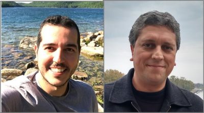 Main article authors. On the left, Luiz Gustavo Pimenta Martins (MSc from UFMG and doctoral student at MIT). On the right, Professor Luiz Gustavo Cançado (UFMG).
